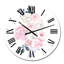 Bouquet d'hiver en fleurs pastel I - Horloge murale traditionnelle-1193050581