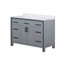 Meuble-lavabo blanc D 22 po avec comptoir en quartz blanc-816056809-816056810