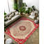 Tapis en coton à imprimé oriental beige Notto-1895813768