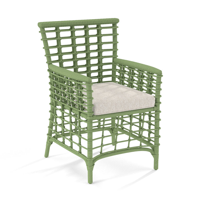 Luca Dining Armchair, Snow Crypton Performance, Celery