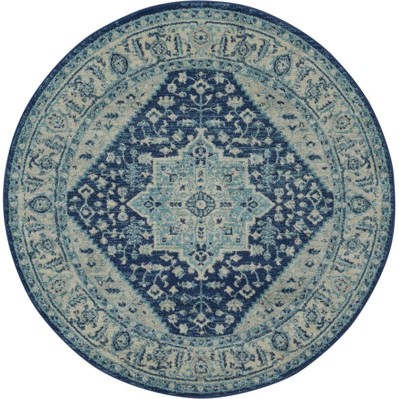 Oriental Indoor Rug, Round 5'3"