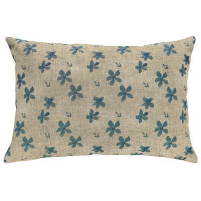  Small Flowers Linen Throw Pillow
