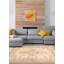 Tapis ivoire rétro Malaylah 3 pi 11 po x 6 pi 9 po