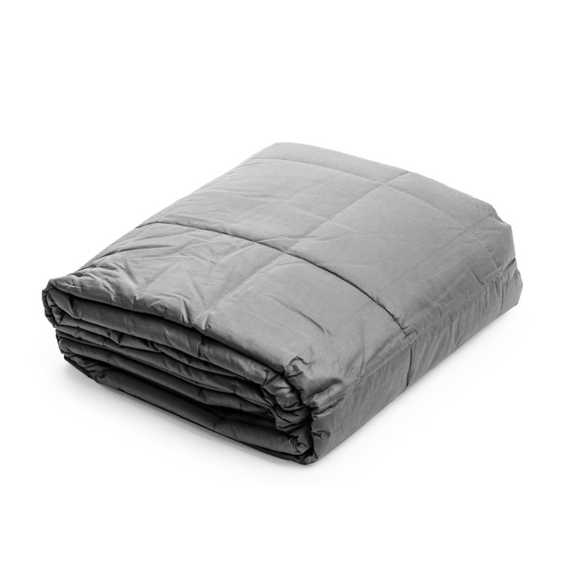 Weighted Throw Blanket, 60" W x 80" L, 20 lbs, Grey