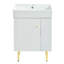 Meuble-lavabo 21,6 po avec lavabo en céramique-312684885