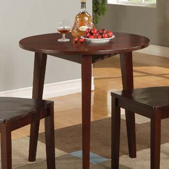 Table de salle à manger ronde Fredericksburg, Acajou brillant