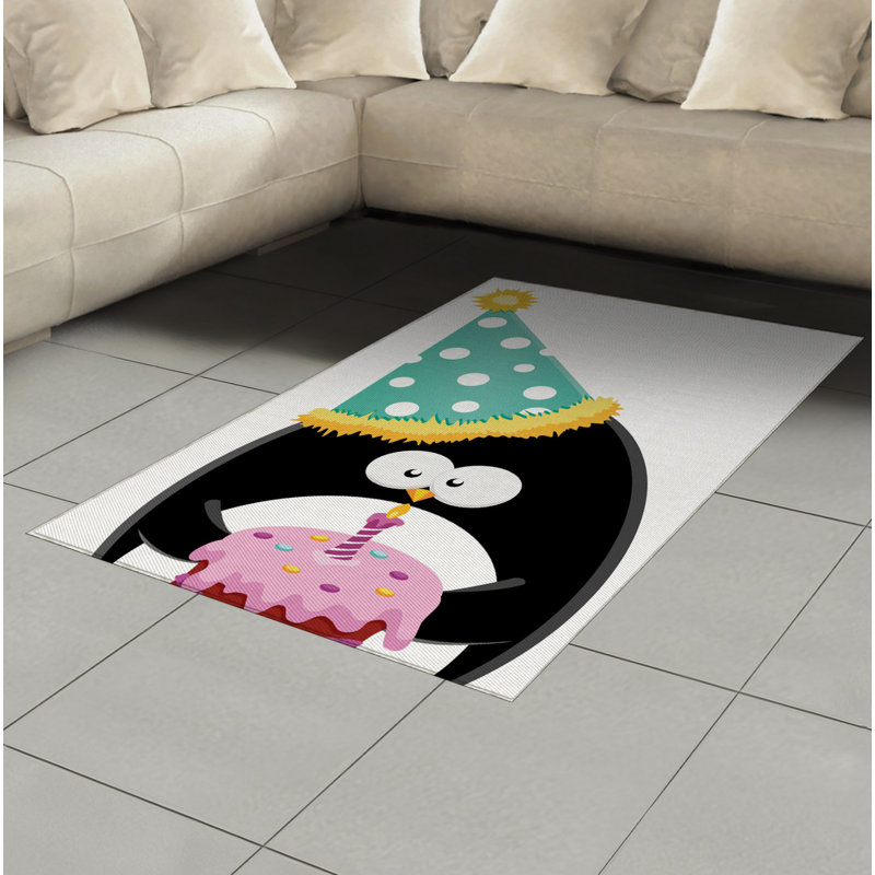 Tapis décoratif Penguin, Rectangle— 4 pi x 5 pi 8 po
