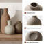 Ensemble de 3 vases décoratifs multicolores en céramique pour fleurs fraîches et séchées-331042868