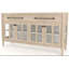 Buffet Power Raedy avec portes d'armoire en verre