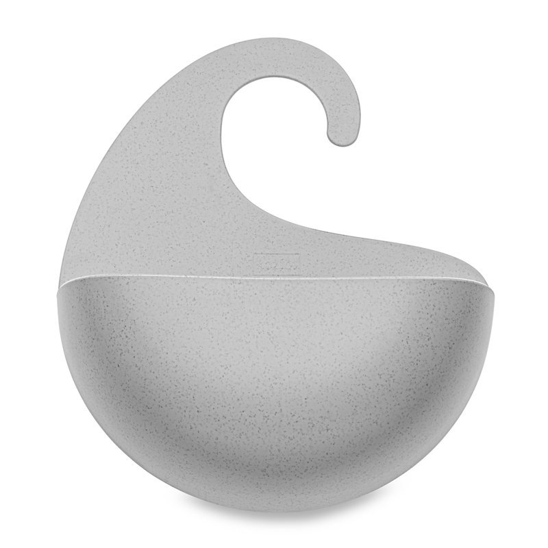 Surf Portable Shower Caddy, 25.3cm H x 21.6cm W x 6.5cm D, Grey