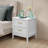 Walter Set Of 2 Nightstands With Charging Station, 2 Drawer Bedside Tables With Storage, Night Stands For Bedroom, End Table Or Side Table For Living Room, 15.5" X 18.7" X 21.7", White-1659064606