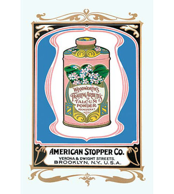 Woodworths Trailing Arbutus Talcum Powder Vintage Advertisement