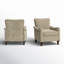 Paire de fauteuils en bois manufacturé et l 30,5 po Alikah-86814457