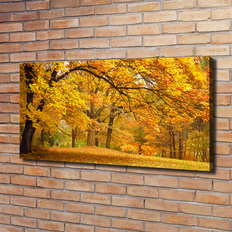 Autumn In The Park - Wrapped Canvas Print