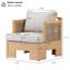 Fauteuil club d'extérieur Paxton-129452204