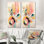 Pastel Minimalist Multi Shape Art II - ensemble de 2 décorations murales modernes
