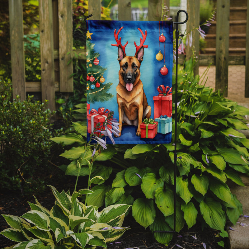 Drapeau de Noël renne de jardin, Malinois belge