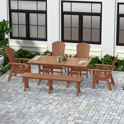 Altura 6 - Person Patio Dining Set with Rectangular Table