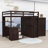 Keisler Full Size Wood Loft Bed with 3 Drawers, Desk and Wardrobe-623140521