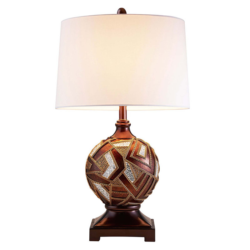 29.75" Tall Polyresin Table Lamp, Polymosaic design