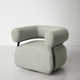 Lize Upholstered Swivel Barrel Chair