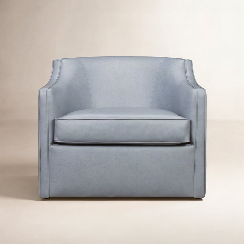 Marietta Upholstered Swivel Armchair, Rangers Adriatic Blue