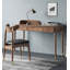 Bureau à domicile minimaliste en bois de frêne avec 2 tiroirs