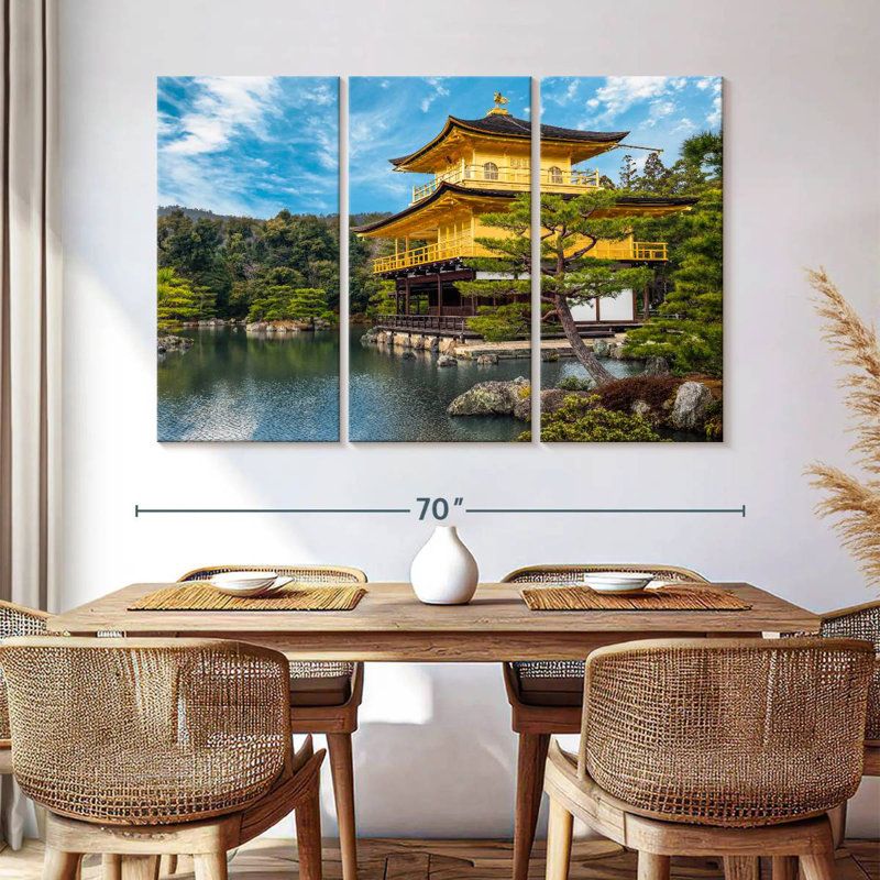 Nicci Golden Pavilion à Kyoto, H 42 po x l 65 po