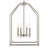 4-Light 16" Brushed Nickel Pendant-1794274007