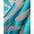Aleksas Turquoise Metallic Zebra Cowhide Rug