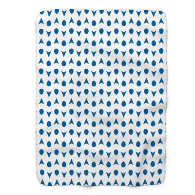 Blue Shapes - 1 pièce Sherpa Premium