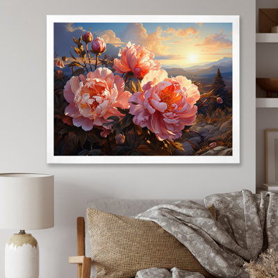Pivoines magiques au coucher du soleil I