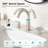 Modern 8 In. Widespread Double Handle Bathroom Faucet 3-Holes With Pop-Up Drain Assembly-116078873