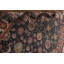 Tapis oriental bleu à motif floral All-Over 6 x 9
