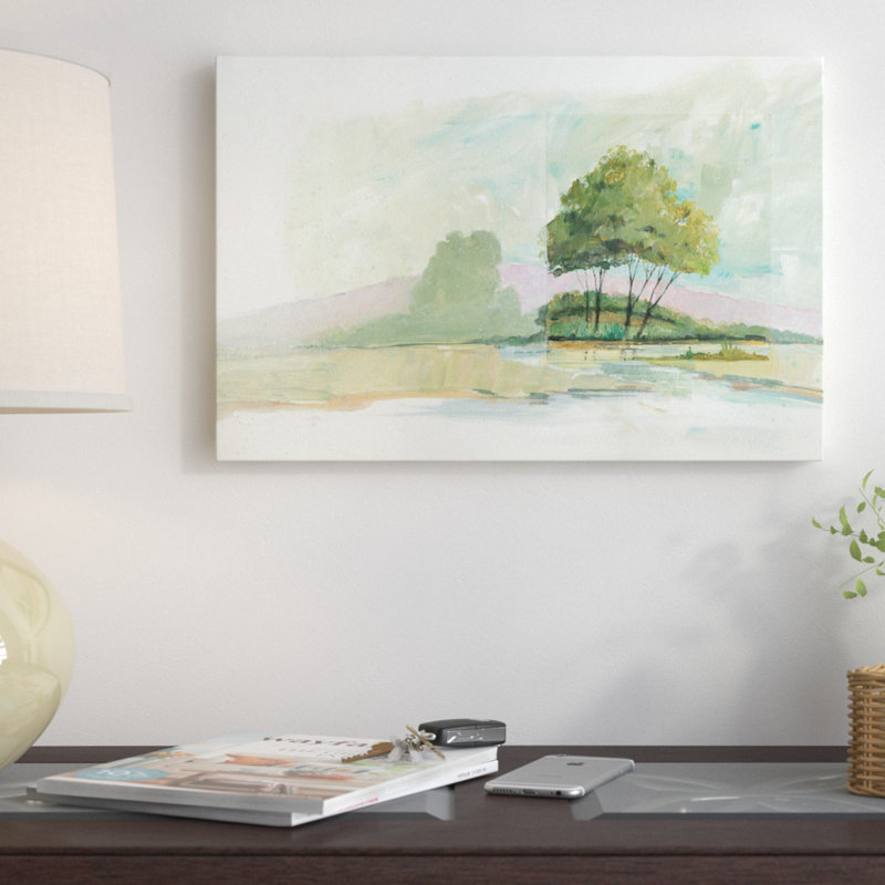 « lake front ii », reproduction d’art sur toile, H 40 po x l 60 po x P 1,5 po