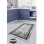 Machine Woven Polyester Area Rug in Black/White/Grey-1537265819