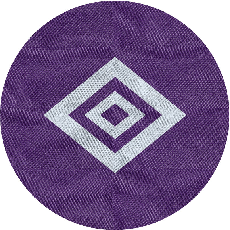 Tapis mauve Kolb, Rond 6 pi