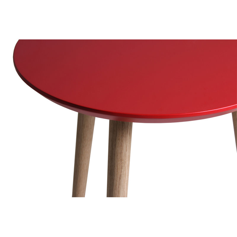 Pineiro End Table, Red