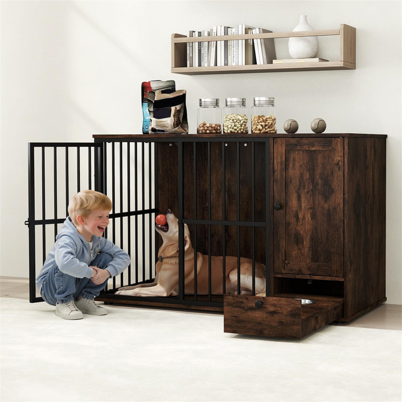 Metal Collapsible Dog House with 1 Door