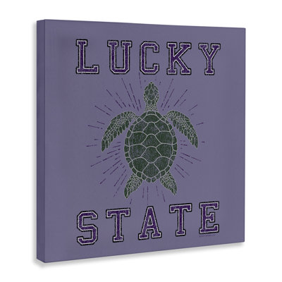 Art mural Lucky Sea Turtle State par Spirit Animals / Life Is High