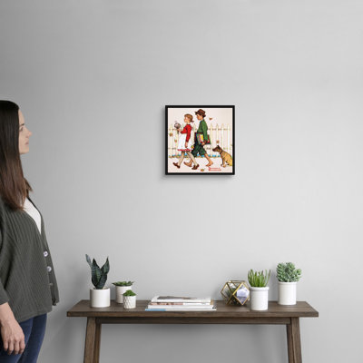 «Young Love: Walking To School», art mural sur toile