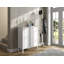 Modern Shoe Cabinet with Multiple Shelves, 36.2 x 41.7 x 15.0 inches | 100% Melamine Coated Particle Board, 0.7-inch Thickness | Wall-Mountable, MDF Profile Legs, Metal Handles | Elegant White Finish for Stylish Entryway