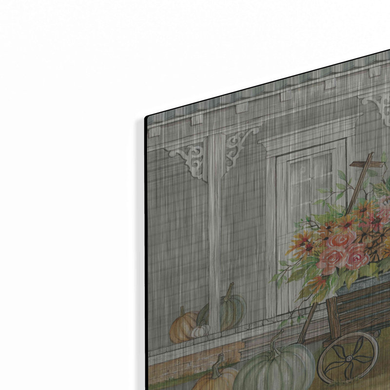 Fall Wagon' by Cindy Jacobs, Metal Wall Art, 16" H x 24" W