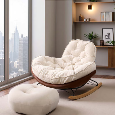 Kimbro Modern Indoor Detachable Upholstered Rocking Chair by Corrigan Studio