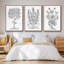 Ensemble de 3 toiles tendues B&W-97759587-97759588