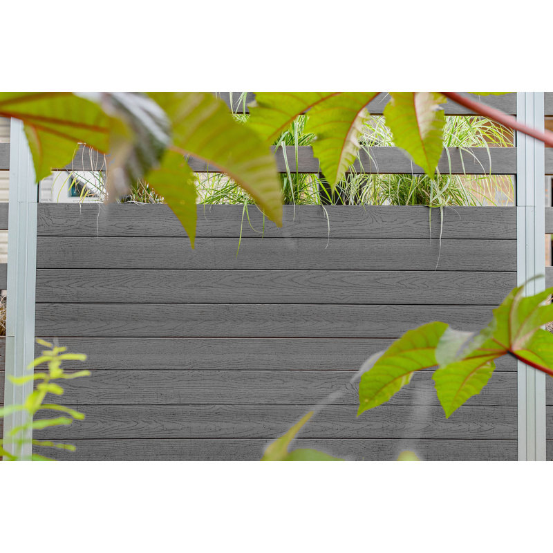 Urbana Planter Box with Trellis, 66" H x 59" W x 16" D, Grey