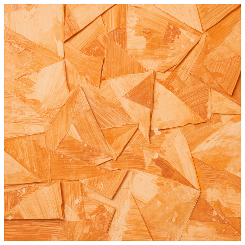 Rideaux et voilages orange abstraits géométriques à motif géométrique - 1 panneau, Blocage, 50 po x 80 po - 1 panneau