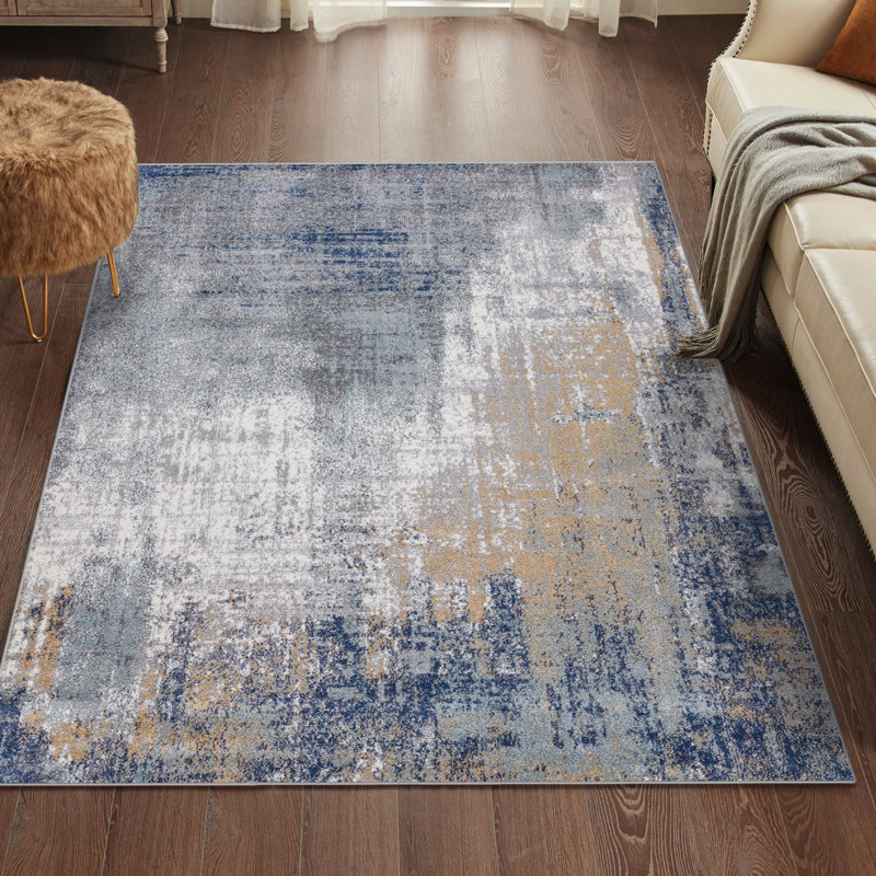 Abstract Indoor Rug, Rectangle 5' x 7'