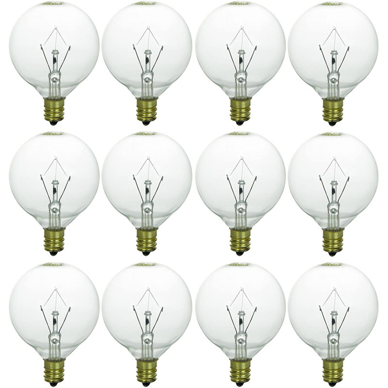 25 W G16.5 E12/Candelabra Dimmable 2600 K Incandescent Bulb