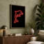 Neon Dolphin Leap Minimalist - Wrapped Canvas-574904904-574904918
